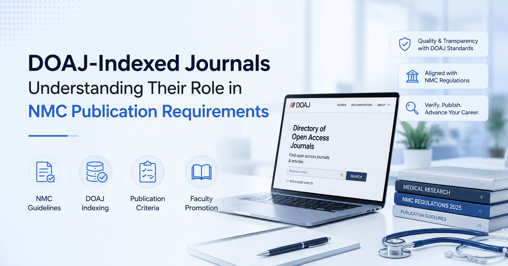 DOAJ-indexed journals and NMC publication requirements for medical faculty